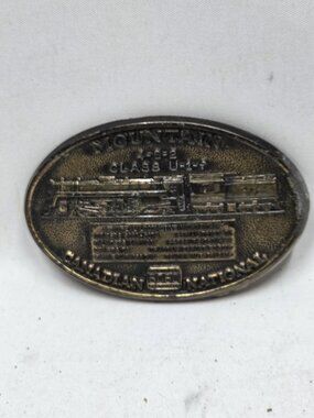 Brass Belt Buckle Locomotive 4-8-2 Class U-1-f Canadian National Mountain